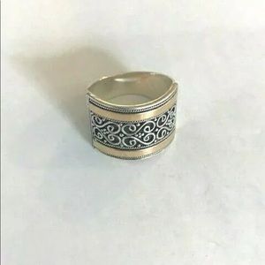 Sundance catalog Swirls of Silver ring Sz 6